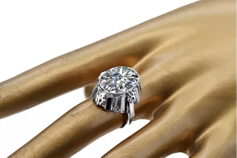 Zircon Sterling silver 925 Ring Vintage Jewlery vrc043s